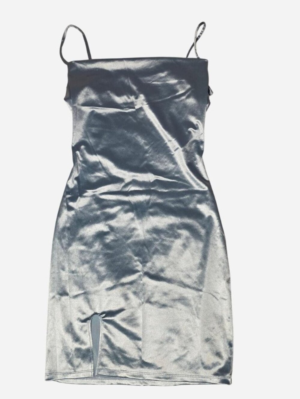 Women's Silver and Blue Dress